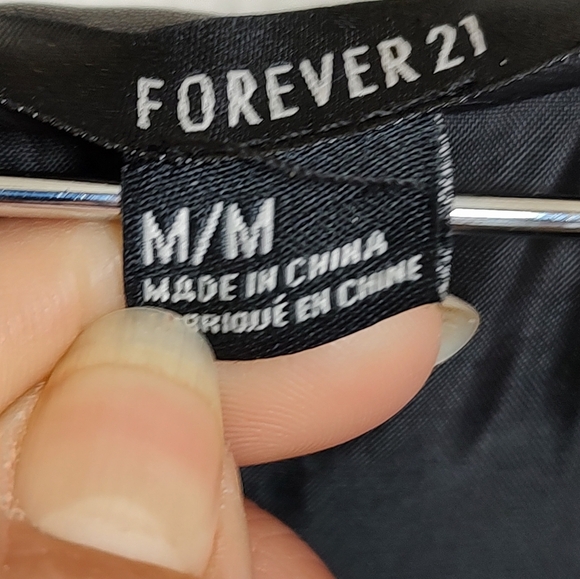 Forever 21 Black Studded Vegan Leather Zip Up Vest - Picture 5 of 13